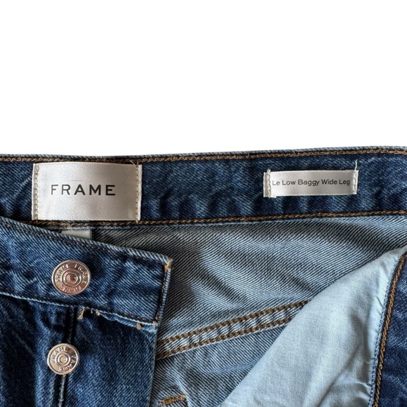 FRAME Le Low Baggy Wide Leg Jeans | 27 - Picture 5 of 12